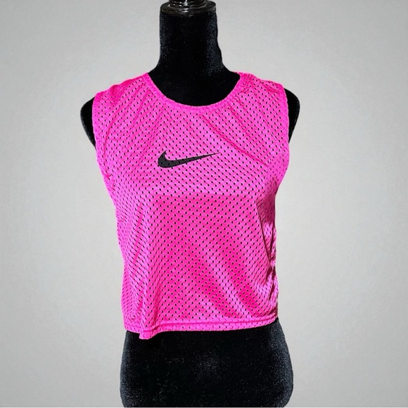 Nike Tops - Nike Training Bib Fuchsia Mesh Sleeveless Top Scrimmage Women S Jersey Logo